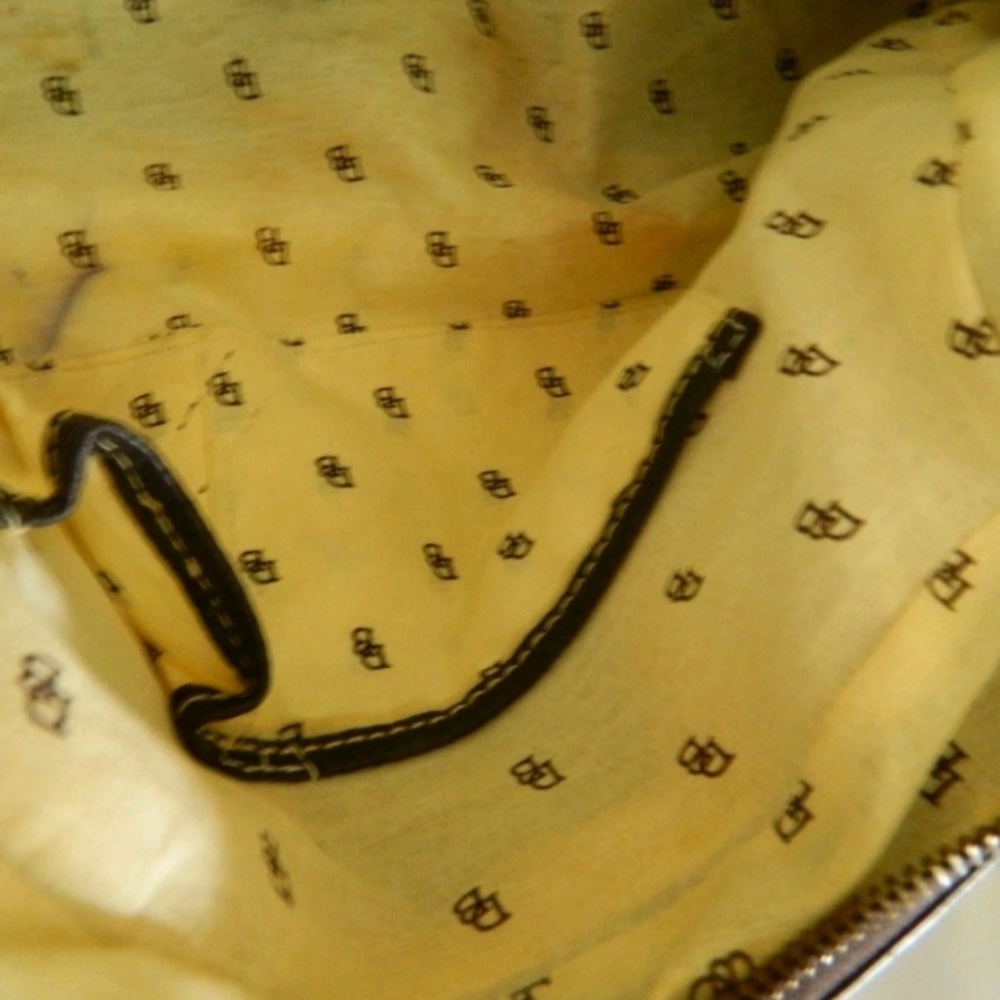 Dooney And Bourke Logo Canvas Shoulder Bag - Picture 10 of 11